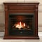 Duluth Forge Dual Fuel Ventless Gas Fireplace With Mantel - 26,000 Btu, Remote DFS-300R-2AC - alternate 1